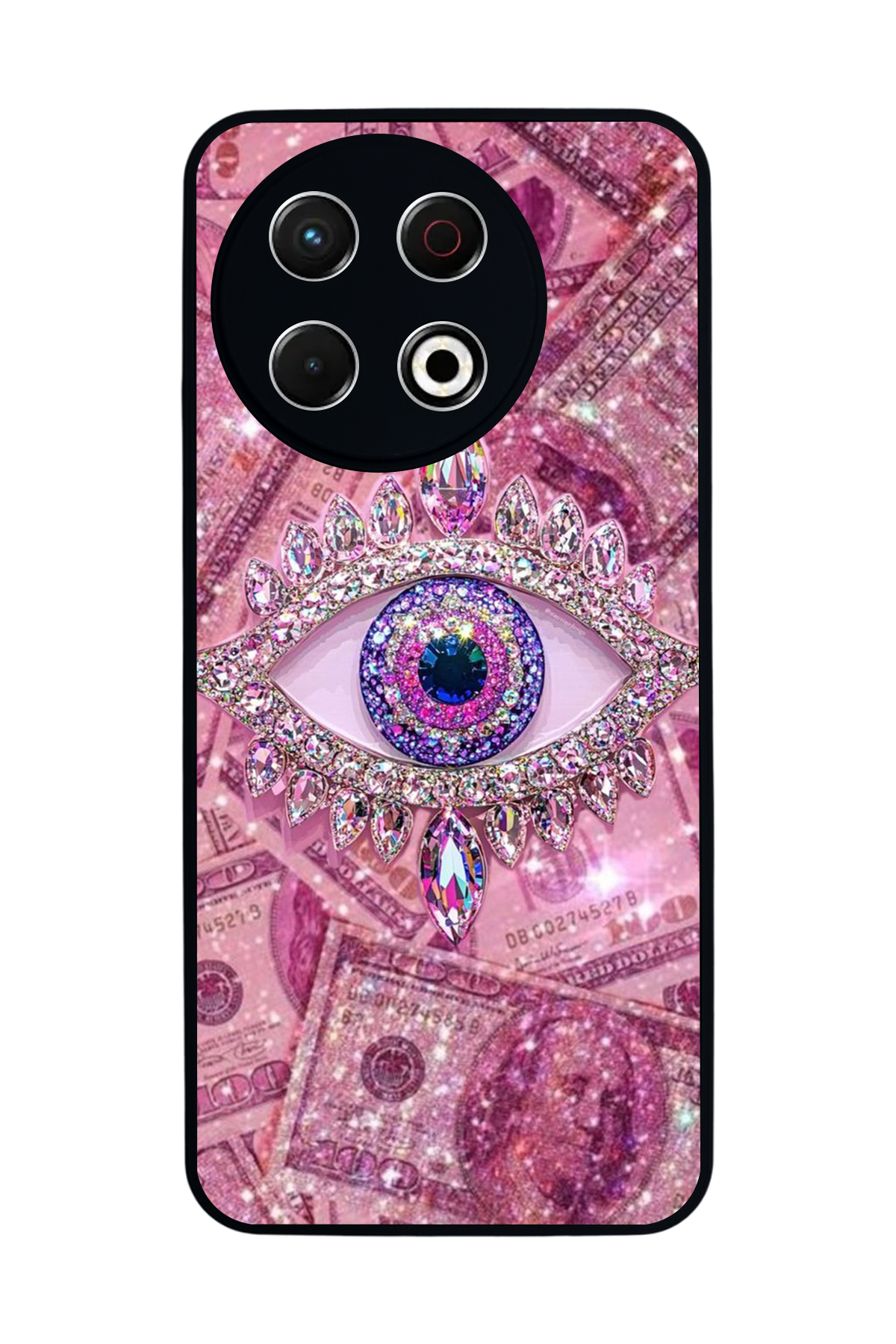 Tecno Spark 30 Pro Uyumlu Göz Tasarımlı Glossy Premium Kılıf