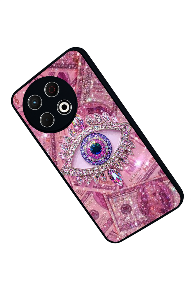 Tecno Spark 30 Pro Uyumlu Göz Tasarımlı Glossy Premium Kılıf