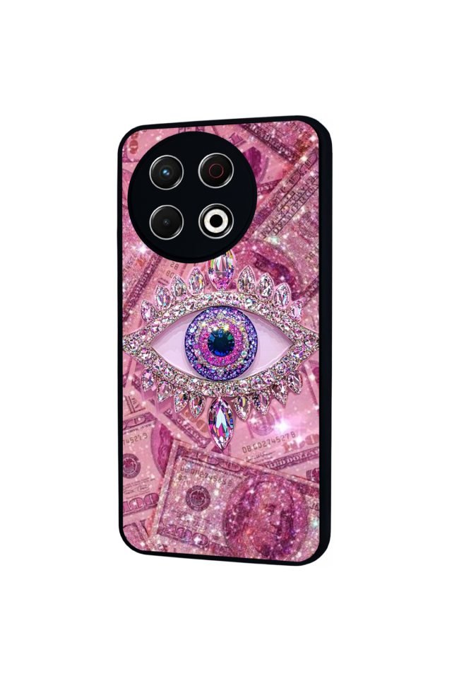 Tecno Spark 30 Pro Uyumlu Göz Tasarımlı Glossy Premium Kılıf