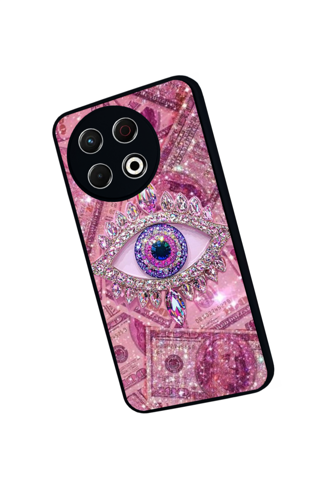 Tecno Spark 30 Pro Uyumlu Göz Tasarımlı Glossy Premium Kılıf