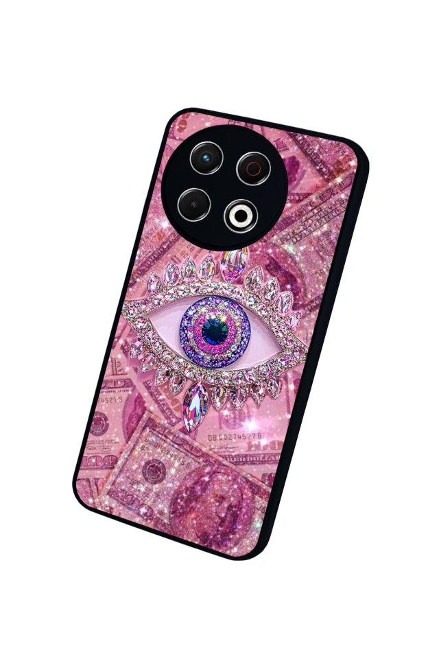 Tecno Spark 30 Pro Uyumlu Göz Tasarımlı Glossy Premium Kılıf