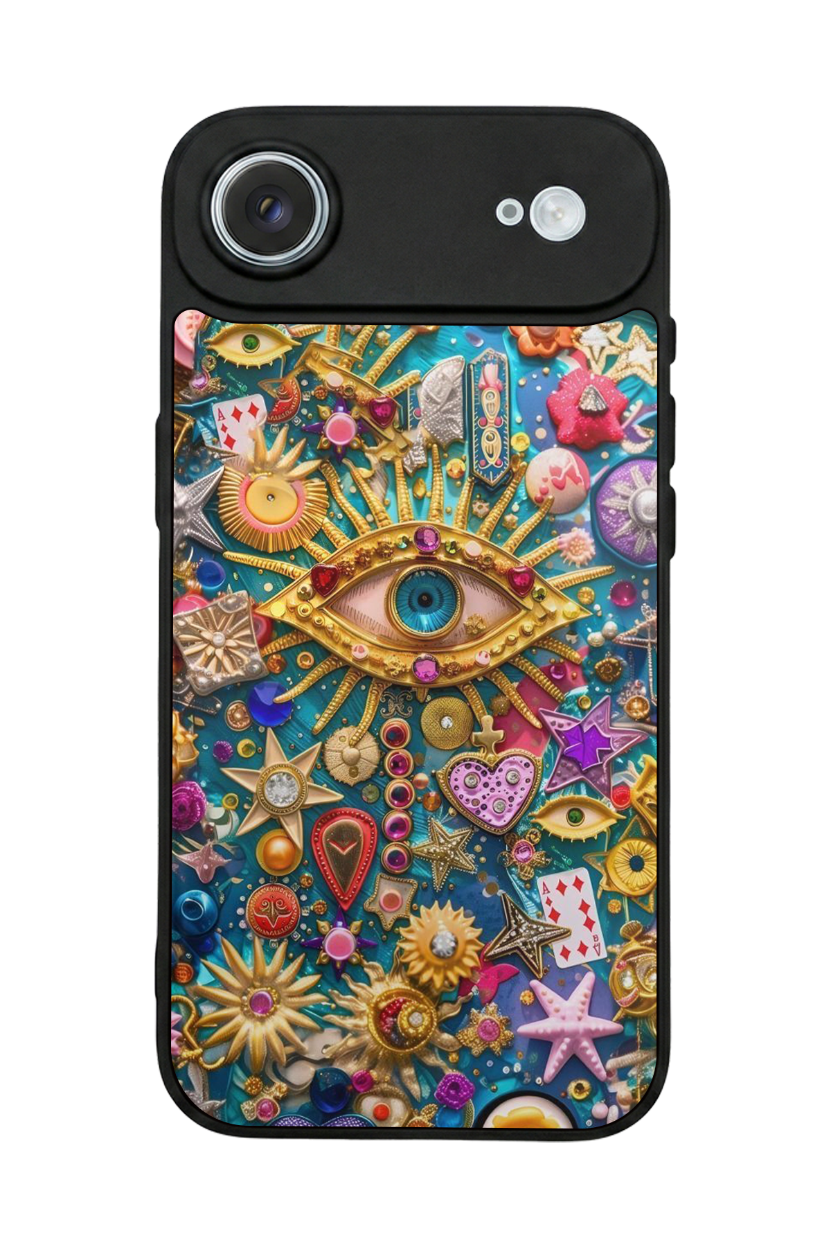 iPhone 17 Air Uyumlu Göz Tasarımlı Glossy Premium Kılıf