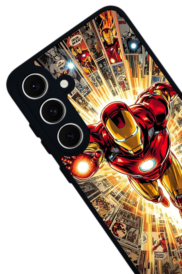 Samsung Galaxy A16 Uyumlu  Iron Man ( Demir Adam ) Tasarımlı Glossy Premium Kılıf