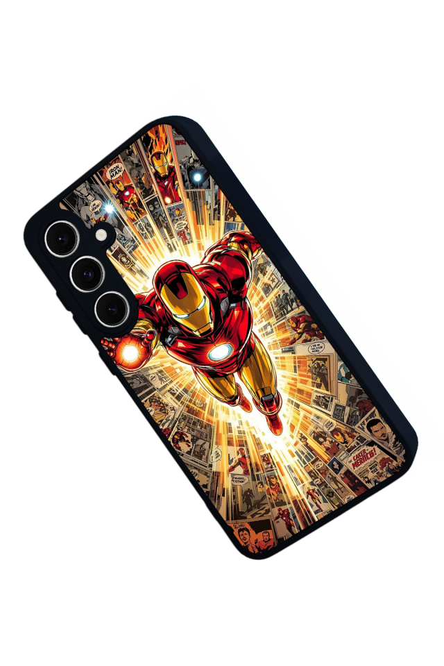 Samsung Galaxy A16 Uyumlu  Iron Man ( Demir Adam ) Tasarımlı Glossy Premium Kılıf