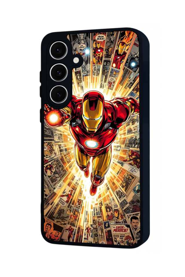 Samsung Galaxy A16 Uyumlu  Iron Man ( Demir Adam ) Tasarımlı Glossy Premium Kılıf