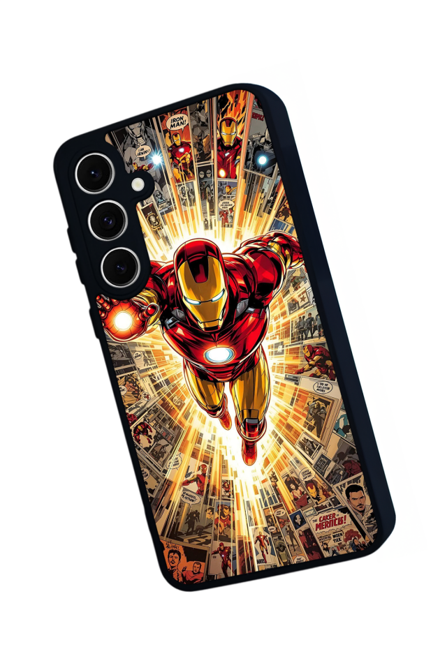 Samsung Galaxy A16 Uyumlu  Iron Man ( Demir Adam ) Tasarımlı Glossy Premium Kılıf
