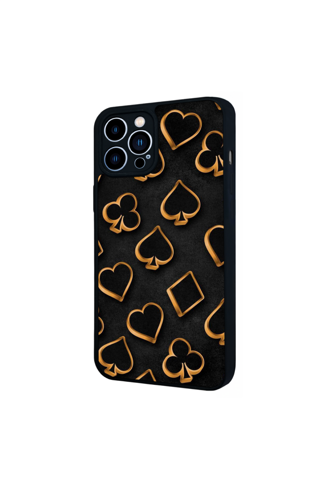 iPhone 12 Pro Max Uyumlu Kart Tasarımlı Glossy Premium Kılıf