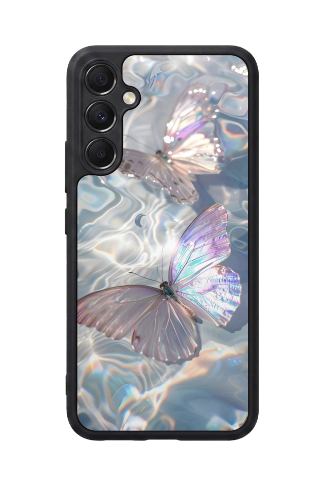 Samsung Galaxy A34 Uyumlu Kelebek Tasarımlı Glossy Premium Kılıf