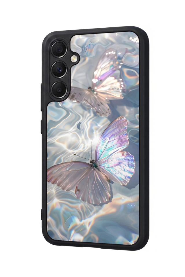 Samsung Galaxy A34 Uyumlu Kelebek Tasarımlı Glossy Premium Kılıf