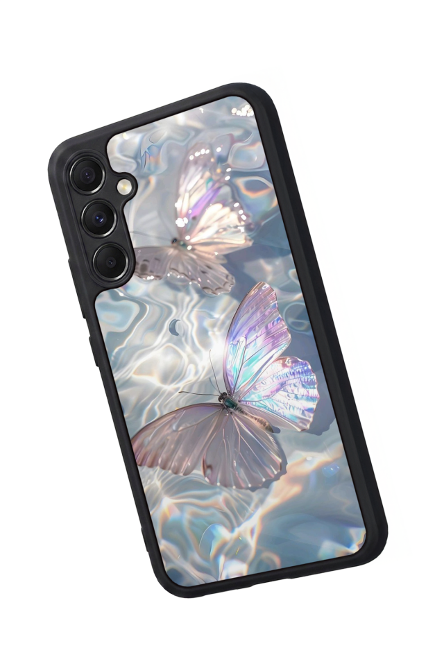 Samsung Galaxy A34 Uyumlu Kelebek Tasarımlı Glossy Premium Kılıf