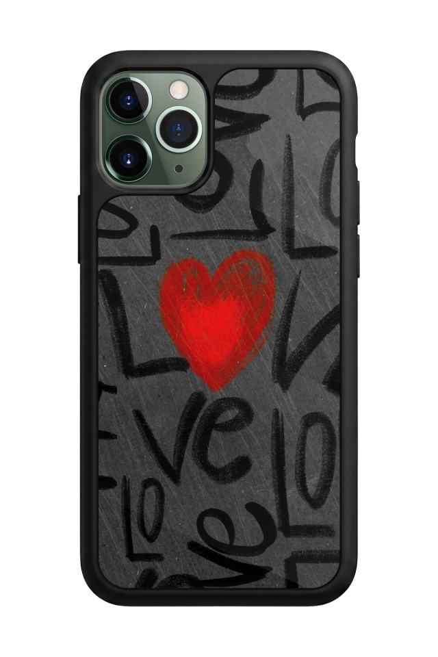 iPhone 11 Pro Uyumlu Love Tasarımlı Glossy Premium Kılıf