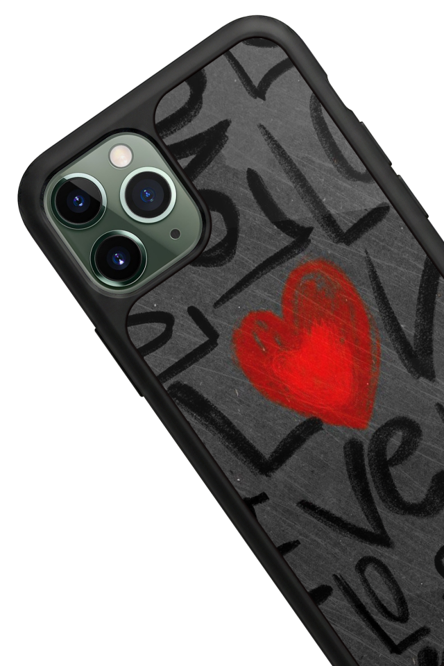 iPhone 11 Pro Uyumlu Love Tasarımlı Glossy Premium Kılıf