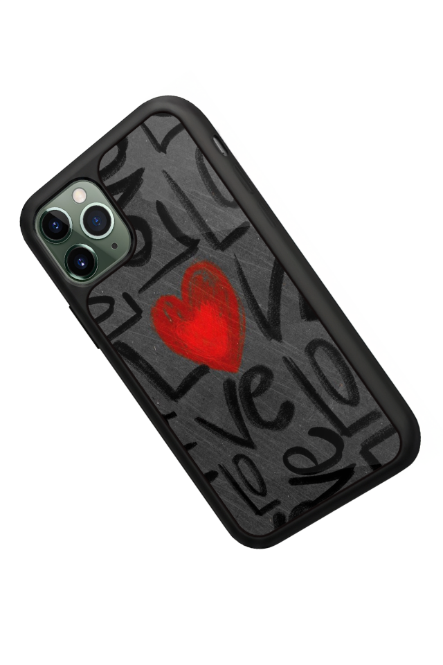 iPhone 11 Pro Uyumlu Love Tasarımlı Glossy Premium Kılıf