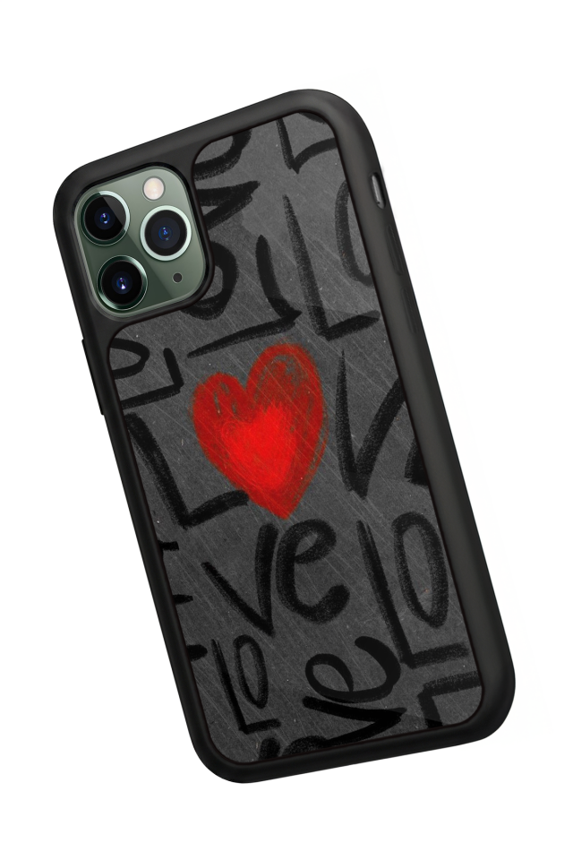 iPhone 11 Pro Uyumlu Love Tasarımlı Glossy Premium Kılıf