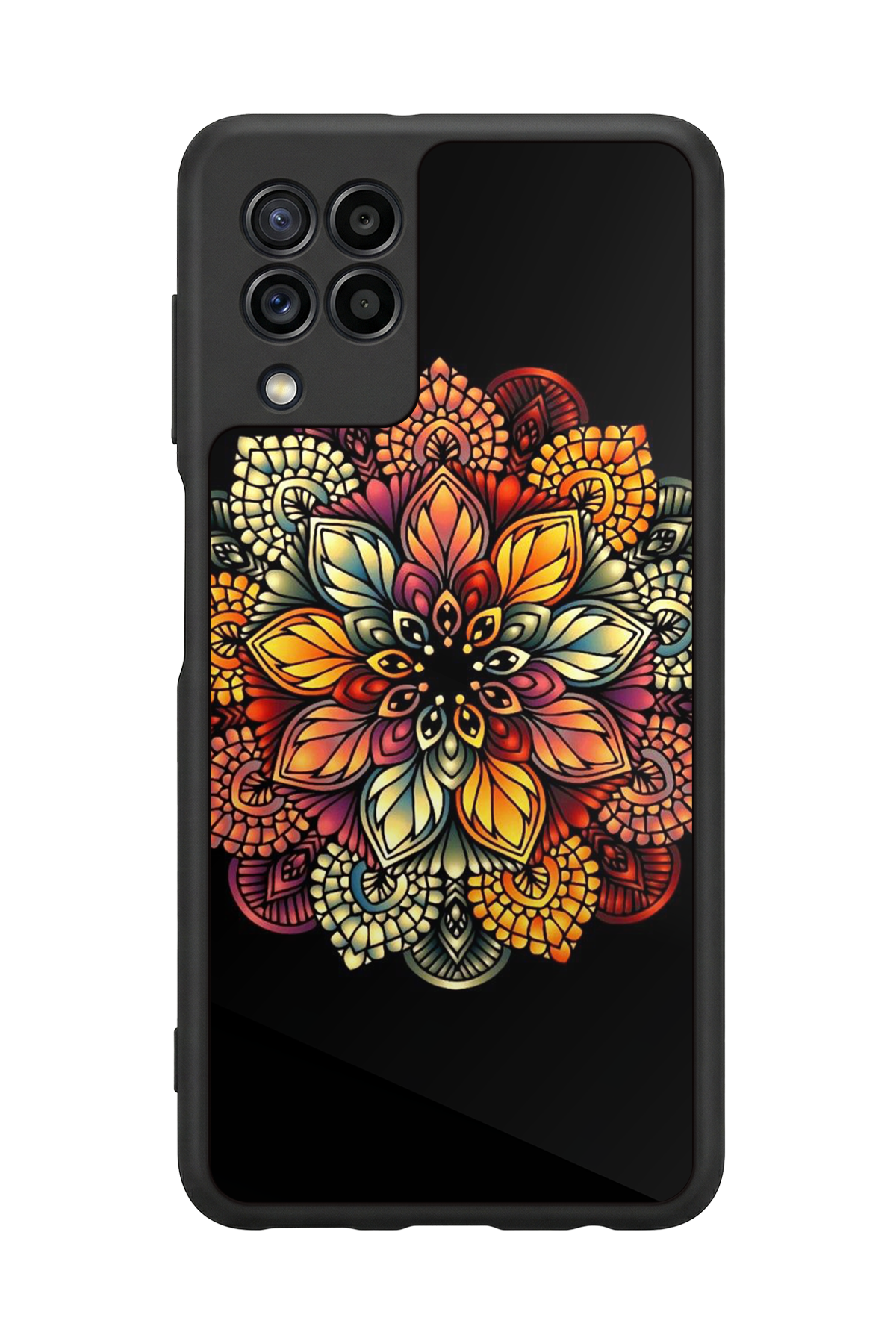 Samsung Galaxy M22 Uyumlu Mandala Tasarımlı Glossy Premium Kılıf