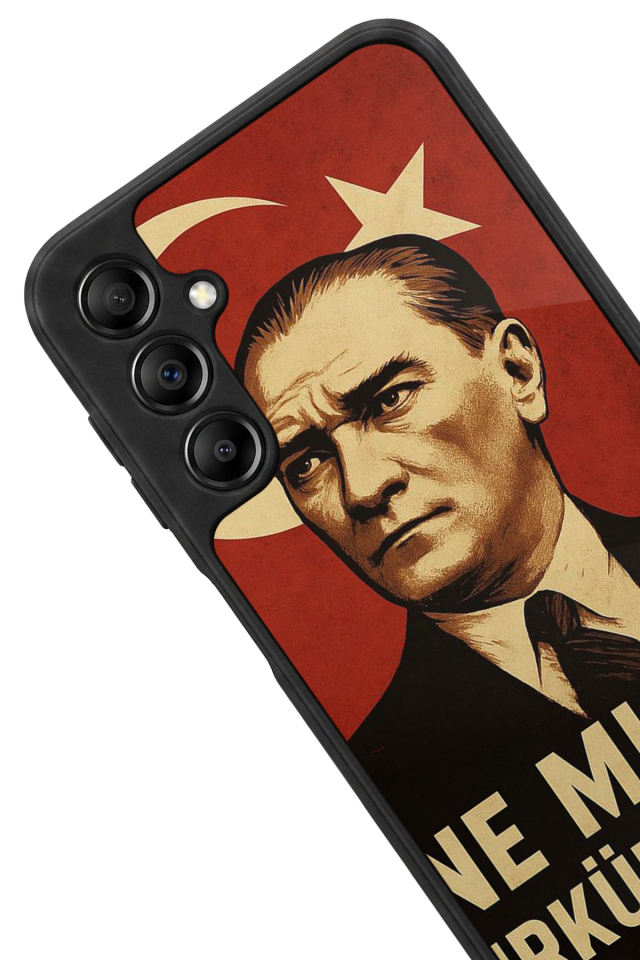 Samsung Galaxy A14 Uyumlu  Mustafa Kemal Ataturk Tasarımlı Glossy Premium Kılıf