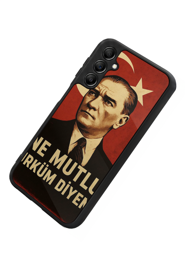 Samsung Galaxy A14 Uyumlu  Mustafa Kemal Ataturk Tasarımlı Glossy Premium Kılıf