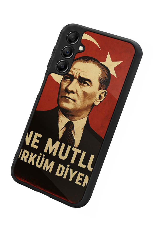 Samsung Galaxy A14 Uyumlu  Mustafa Kemal Ataturk Tasarımlı Glossy Premium Kılıf