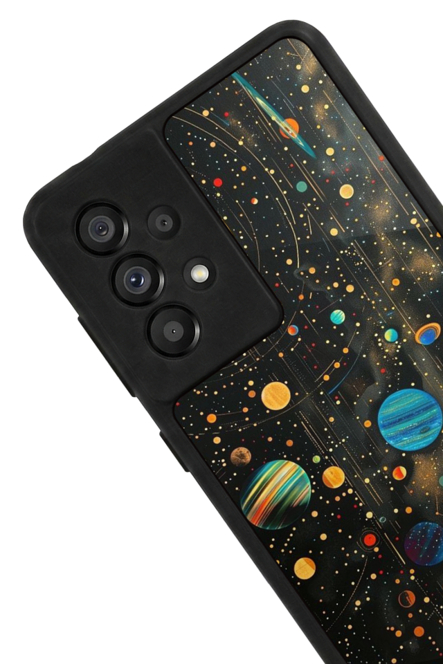 Samsung Galaxy A73 Uyumlu Uzay Tasarımlı Glossy Premium Kılıf