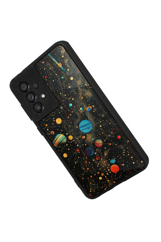 Samsung Galaxy A73 Uyumlu Uzay Tasarımlı Glossy Premium Kılıf