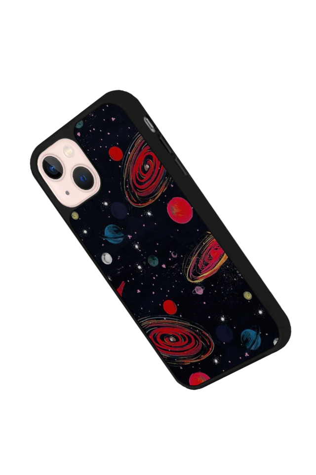 iPhone 14 Plus Uyumlu Uzay Tasarımlı Glossy Premium Kılıf