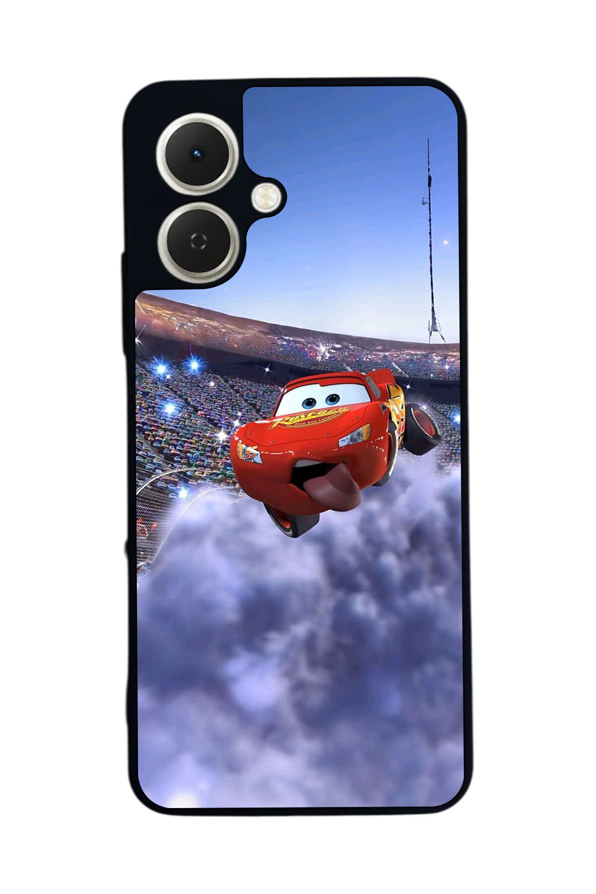 Tecno Spark GO 2 Uyumlu Şimsek McQueen Tasarımlı Glossy Premium Kılıf