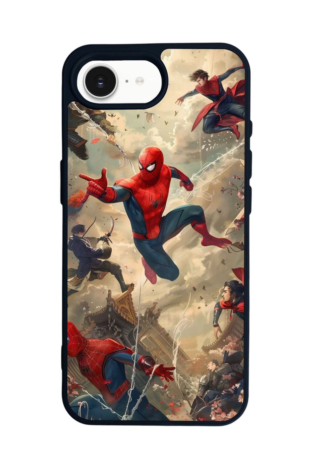 iPhone 16E Uyumlu Spider Man ( Örümcek Adam ) Tasarımlı Glossy Premium Kılıf
