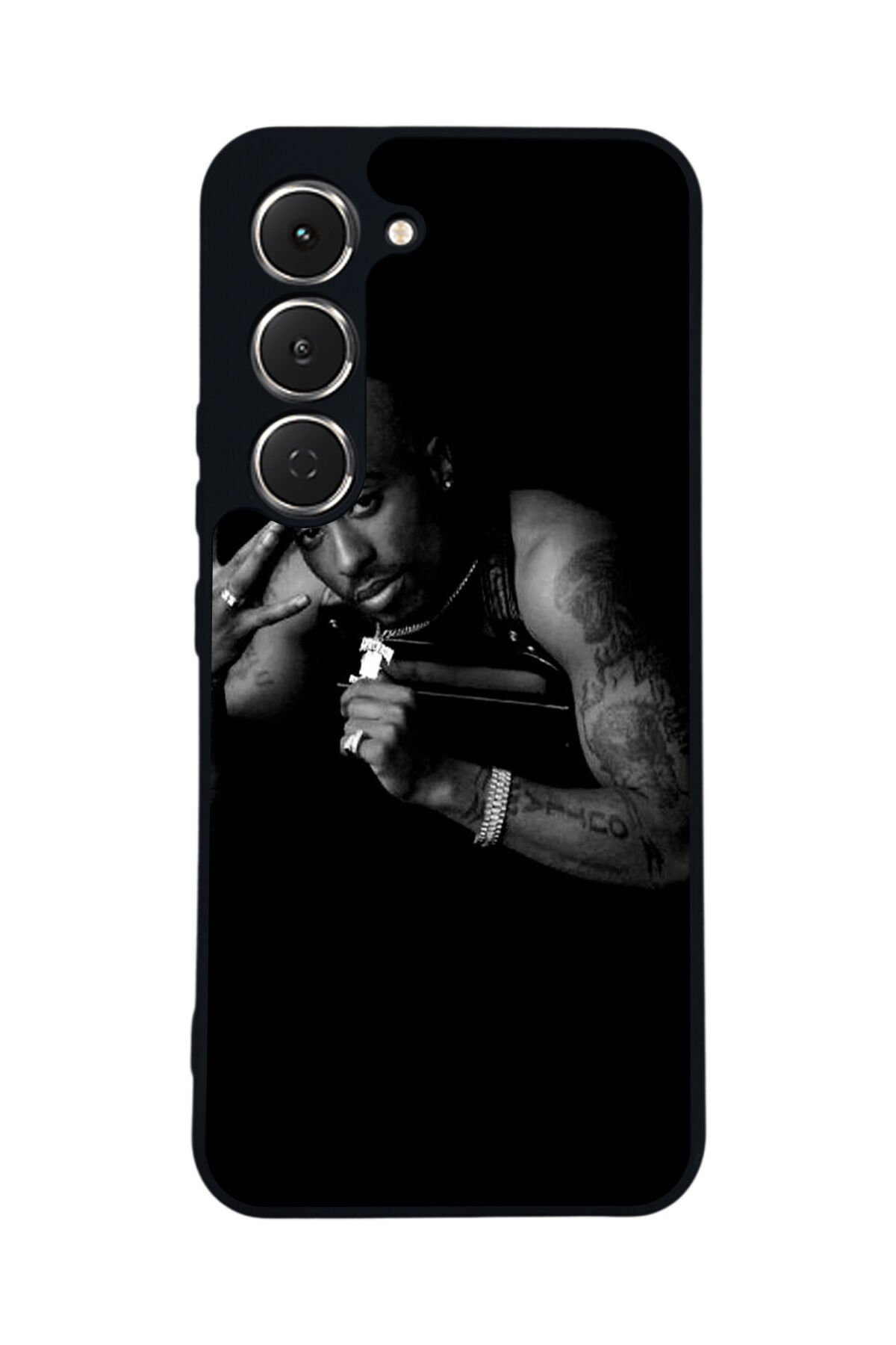 Tecno Spark 40 Pro Uyumlu Tupac Tasarımlı Glossy Premium Kılıf