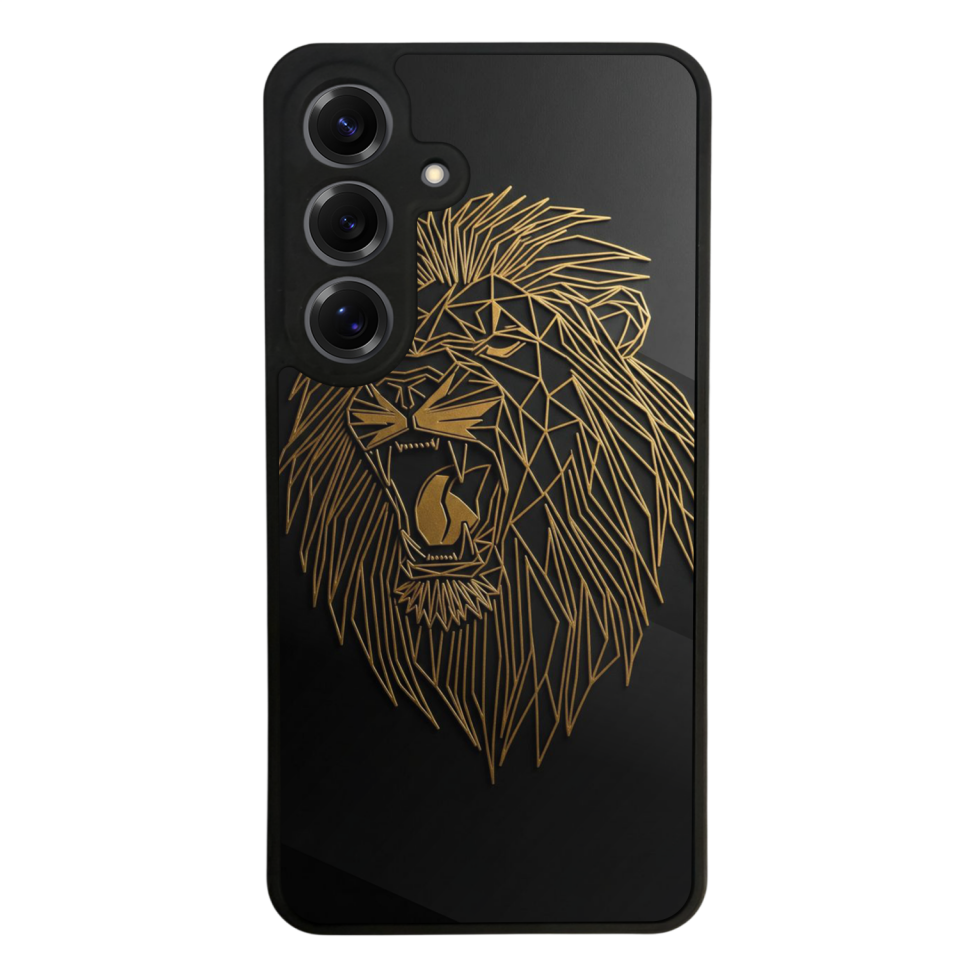 Samsung Galaxy S25 Uyumlu Aslan Tasarımlı Glossy Premium Kılıf