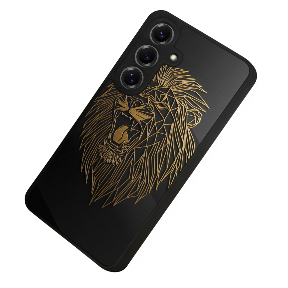 Samsung Galaxy S25 Uyumlu Aslan Tasarımlı Glossy Premium Kılıf