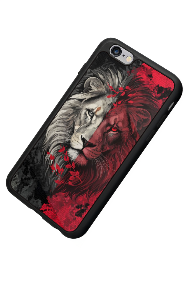 iPhone 6s Plus Uyumlu Aslan Tasarımlı Glossy Premium Kılıf