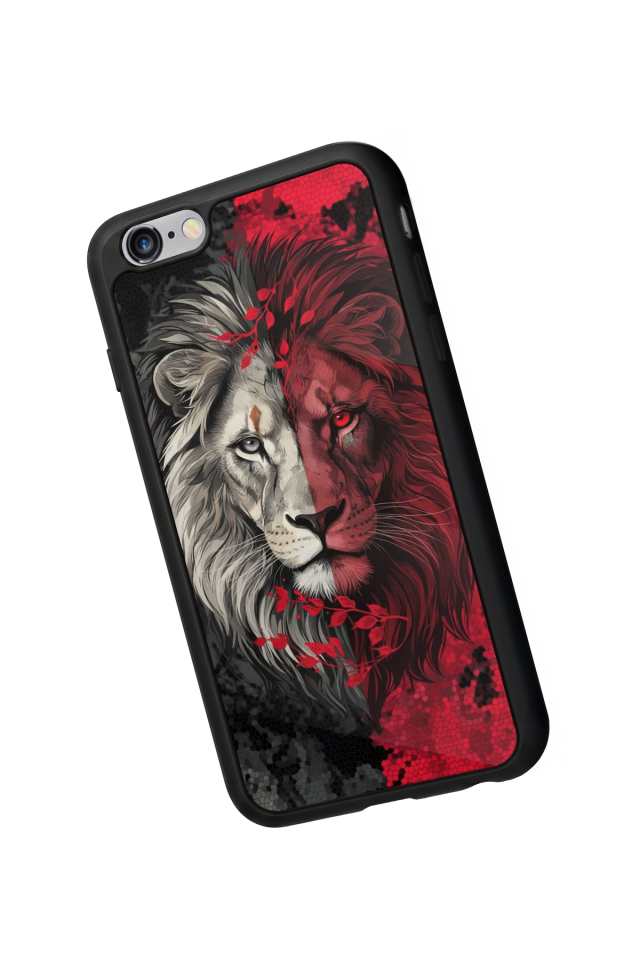 iPhone 6s Plus Uyumlu Aslan Tasarımlı Glossy Premium Kılıf
