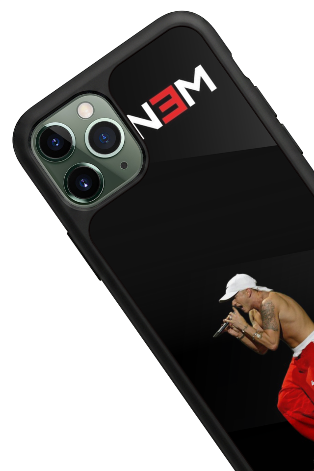 iPhone 11 Pro Max Uyumlu Eminem Tasarımlı Glossy Premium Kılıf