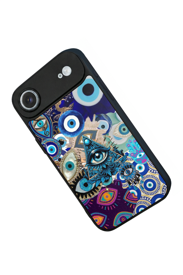 iPhone 17 Air Uyumlu Göz Tasarımlı Glossy Premium Kılıf