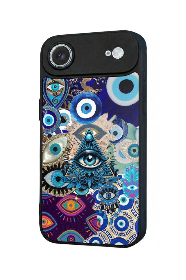 iPhone 17 Air Uyumlu Göz Tasarımlı Glossy Premium Kılıf