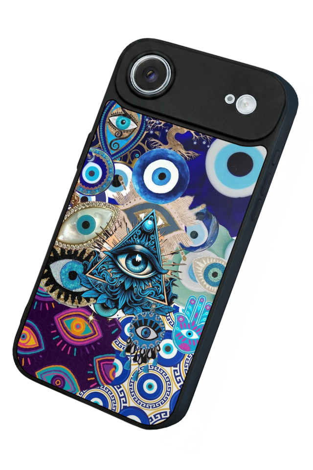 iPhone 17 Air Uyumlu Göz Tasarımlı Glossy Premium Kılıf