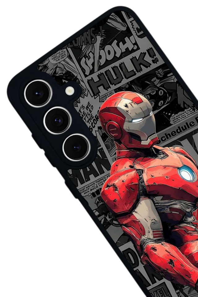 Samsung Galaxy A16 Uyumlu  Iron Man ( Demir Adam ) Tasarımlı Glossy Premium Kılıf