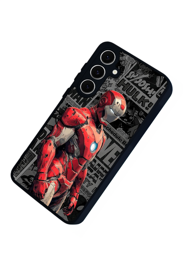 Samsung Galaxy A16 Uyumlu  Iron Man ( Demir Adam ) Tasarımlı Glossy Premium Kılıf