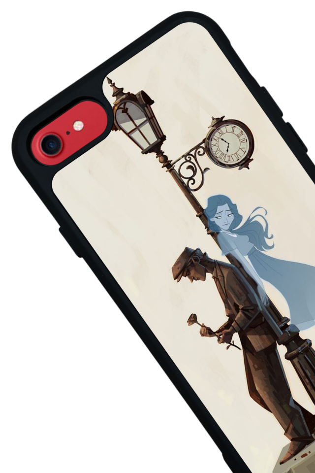 iPhone SE Uyumlu Kalp Love Tasarımlı Glossy Premium Kılıf