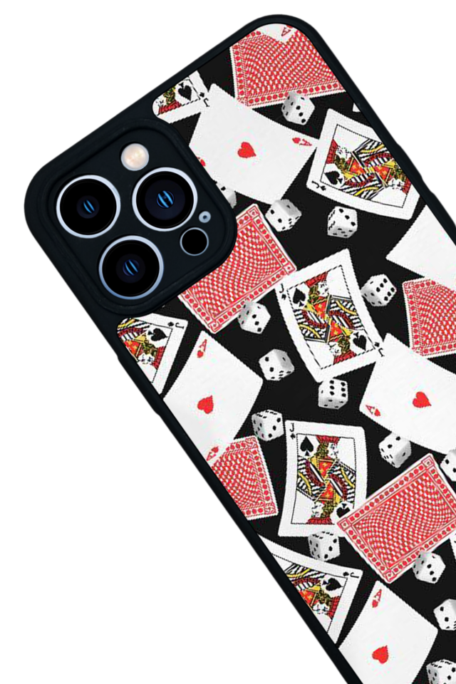 iPhone 12 Pro Max Uyumlu Kart Tasarımlı Glossy Premium Kılıf