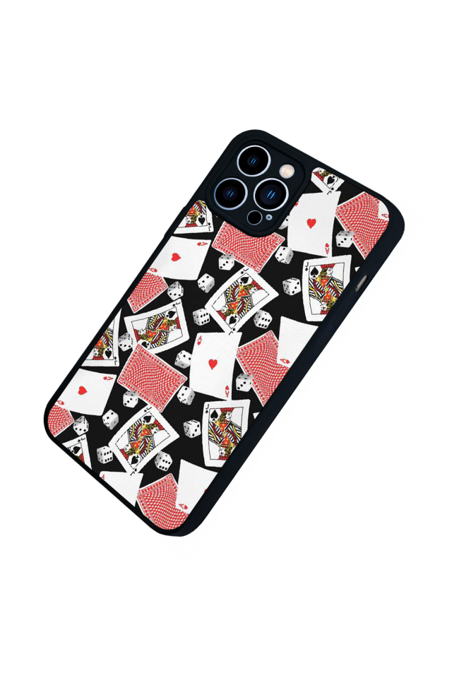 iPhone 12 Pro Max Uyumlu Kart Tasarımlı Glossy Premium Kılıf