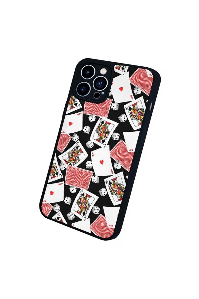 iPhone 12 Pro Max Uyumlu Kart Tasarımlı Glossy Premium Kılıf