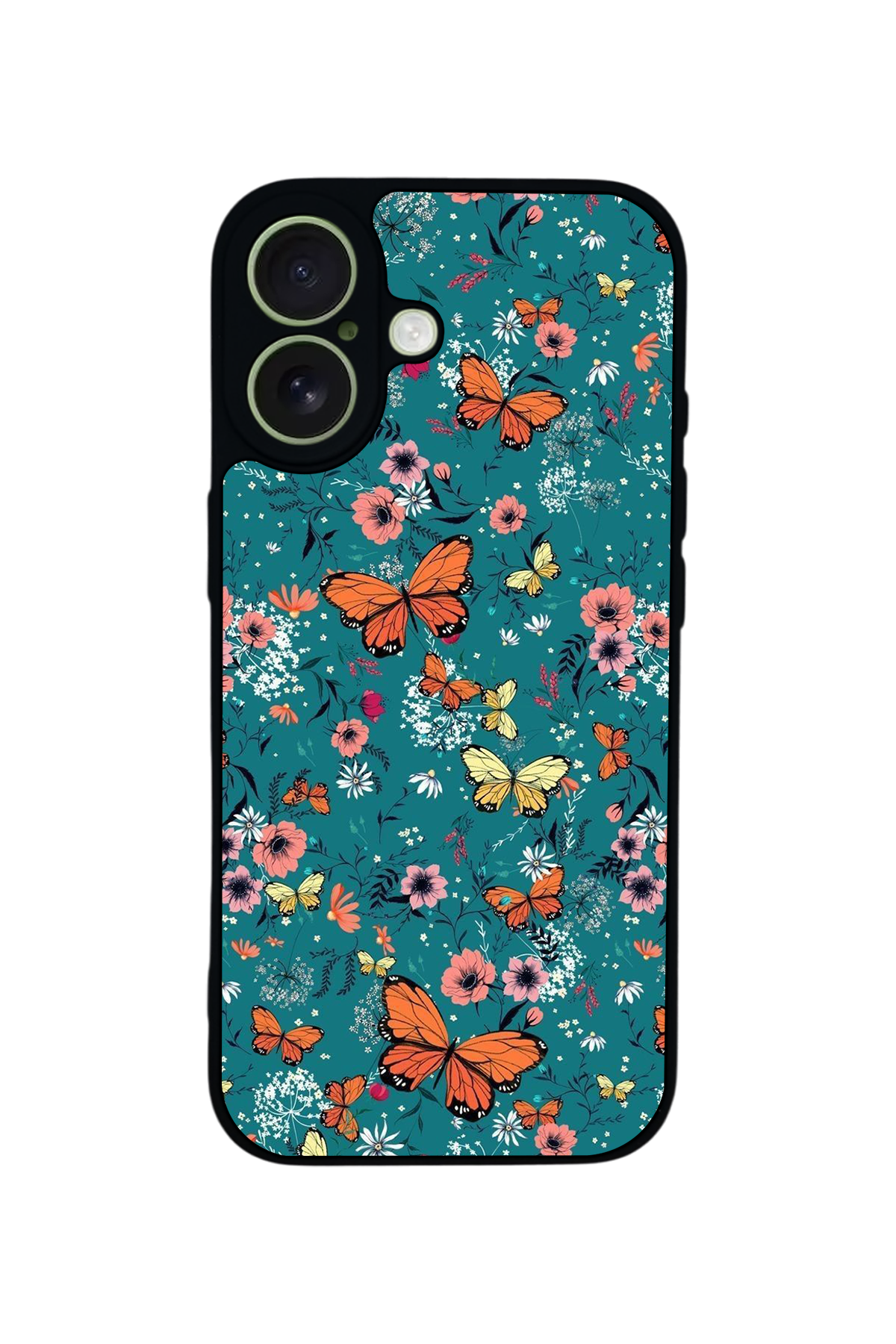 iPhone 17 Uyumlu Kelebek Tasarımlı Glossy Premium Kılıf