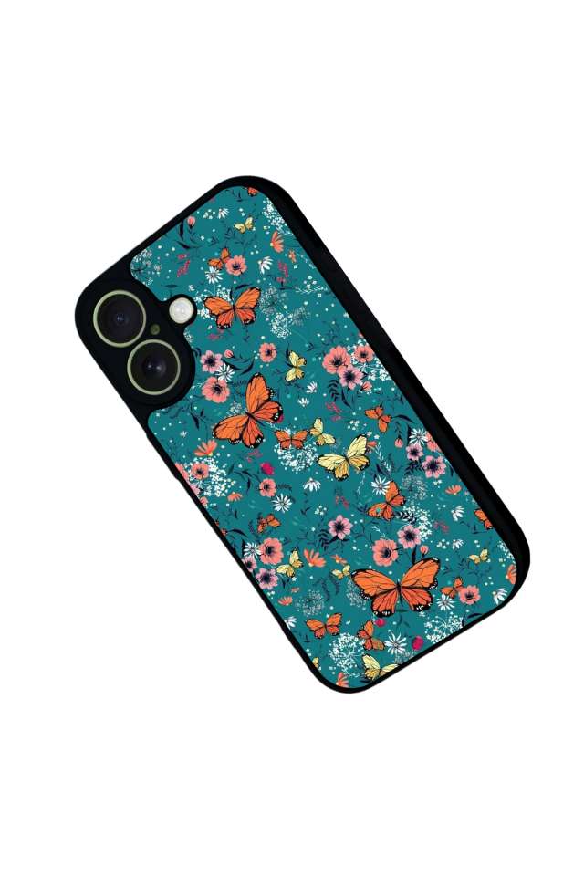 iPhone 17 Uyumlu Kelebek Tasarımlı Glossy Premium Kılıf