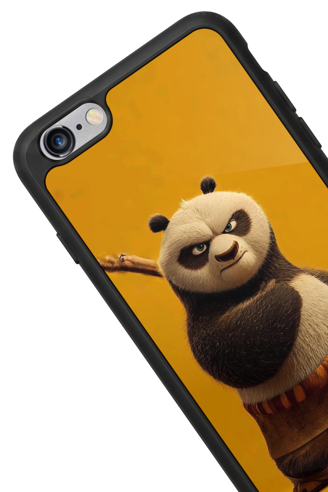 iPhone 6 Plus Uyumlu Kung Fu Panda Tasarımlı Glossy Premium Kılıf