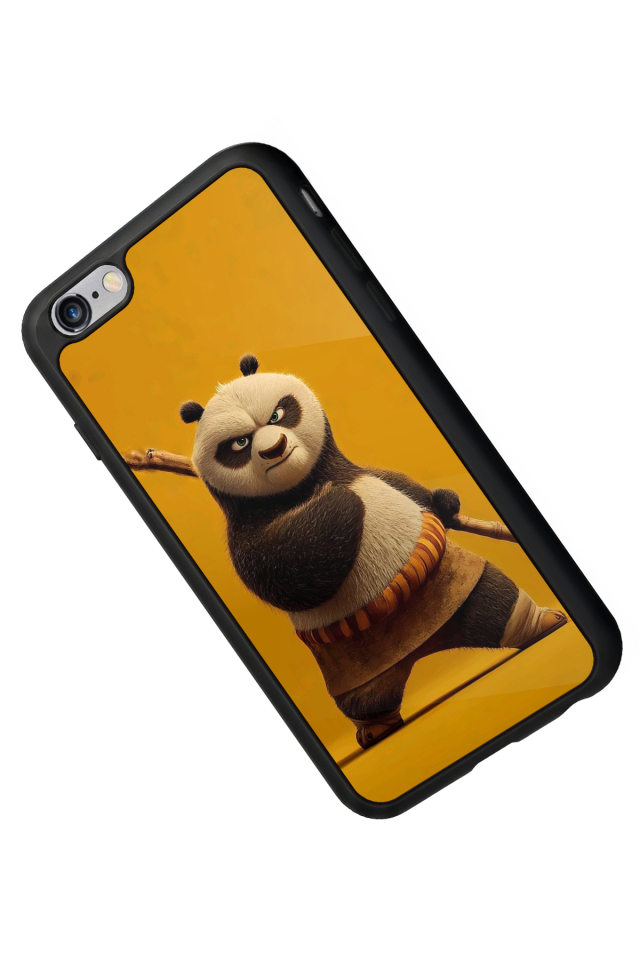 iPhone 6 Plus Uyumlu Kung Fu Panda Tasarımlı Glossy Premium Kılıf
