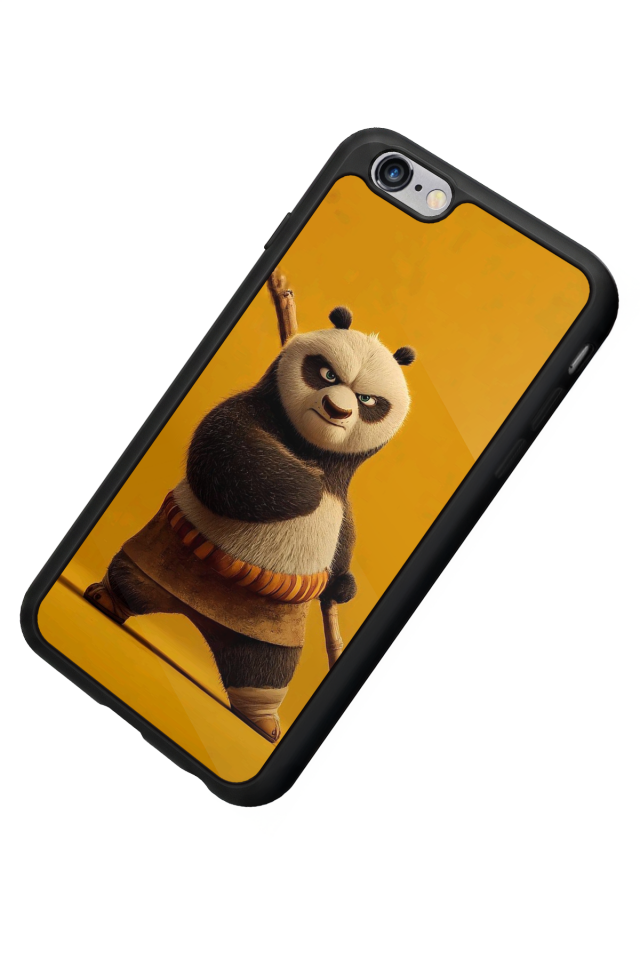 iPhone 6 Plus Uyumlu Kung Fu Panda Tasarımlı Glossy Premium Kılıf