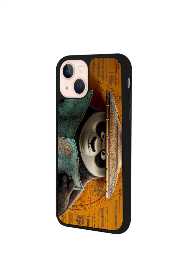 iPhone 13 Mini Uyumlu Kung Fu Panda Tasarımlı Glossy Premium Kılıf