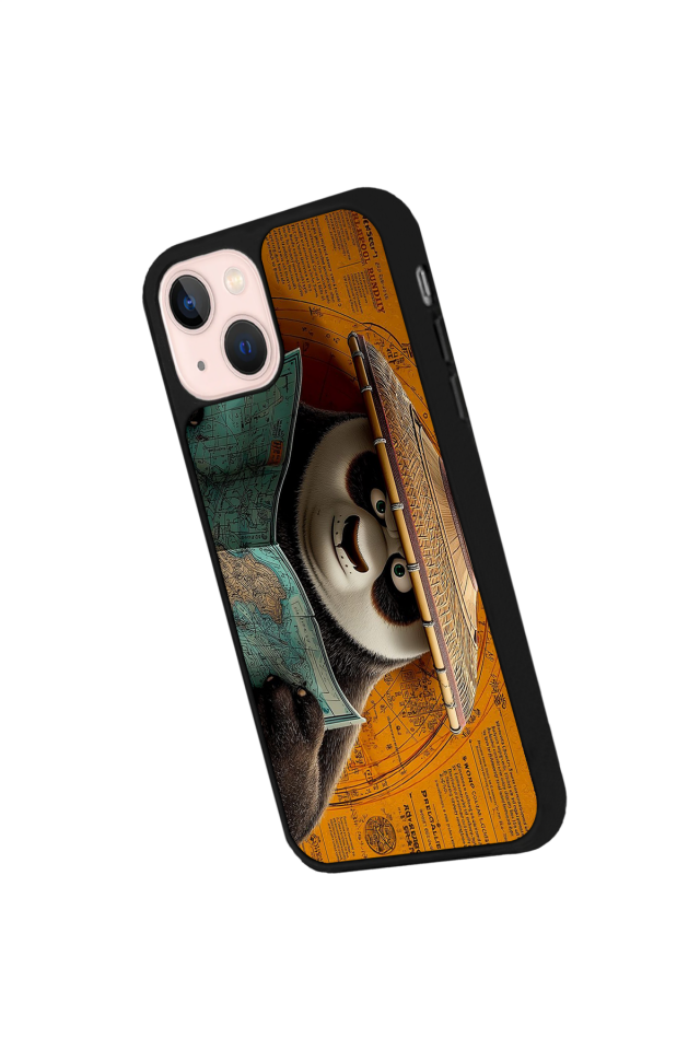 iPhone 13 Mini Uyumlu Kung Fu Panda Tasarımlı Glossy Premium Kılıf