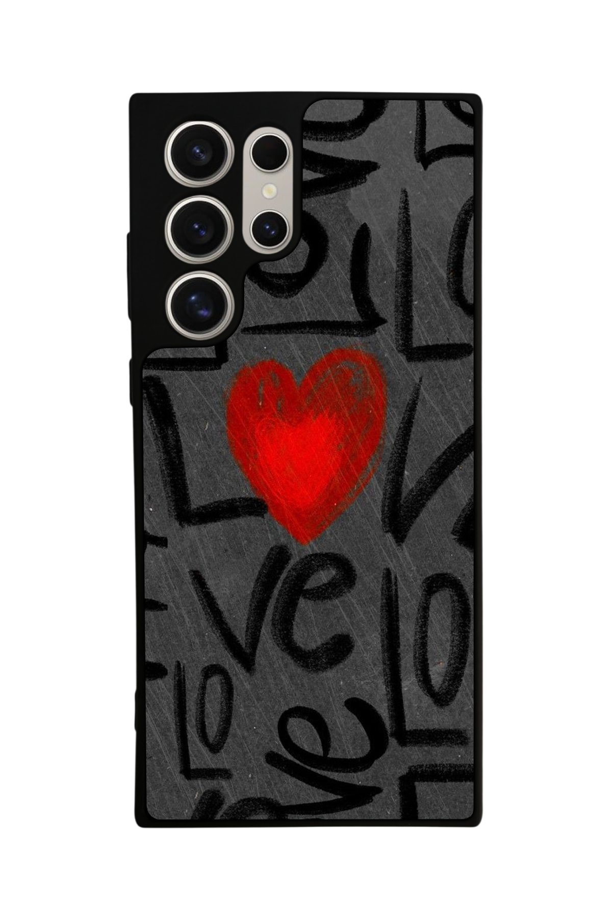 Samsung Galaxy S23 Ultra Uyumlu Love Tasarımlı Glossy Premium Kılıf